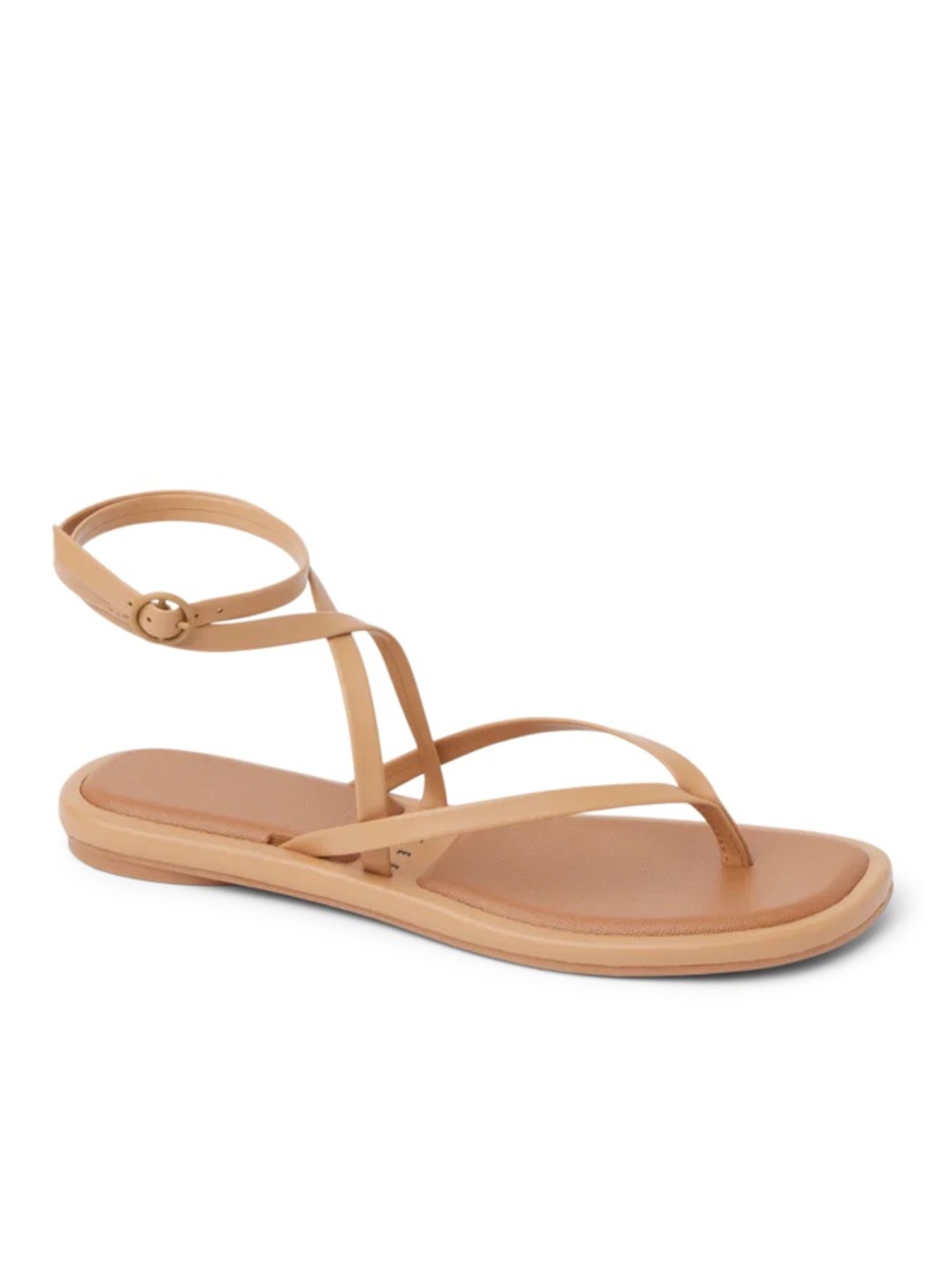 Reef Women's Tan Strappy Ankle Wrap Sandals - Picture 5 of 6